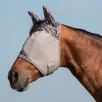 Cashel Crusader Fly Mask Standard with Ears - American Wave