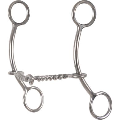 Classic Equine Carol Goostree Simplicity Shank Barrel Bit w/ 2 Piece  Twisted Wire Mouthpiece