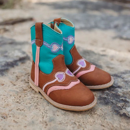 CLEARANCE - Shea Baby - Hadley Heart Baby & Toddler Boots