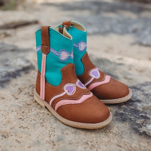 CLEARANCE - Shea Baby - Hadley Heart Baby & Toddler Boots